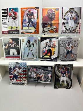 Will Anderson Jr. Texans lot of 11 w/ 2 Rookies & Hunter, Stingley Jr. & Watt